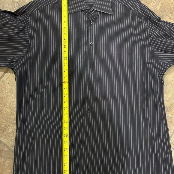 Men's Gucci X Tom, Ford pinstripe dress shirt size 46/18 made in Italy - Picture 6 of 8